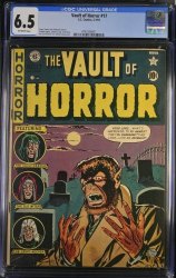 Cover Scan: Vault of Horror #17 CGC FN+ 6.5 Off White Johnny Craig Cover! Pre-Code Horror! - Item ID #591154