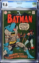 Cover Scan: Batman #210 CGC NM+ 9.6 Catwoman Dons New Costume! Neal Adams Cover! - Item ID #592296