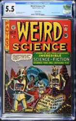 Cover Scan: Weird Science #14 CGC FN- 5.5 (#3) EC Science Fiction Robot Cover! - Item ID #592318
