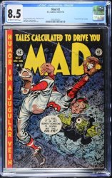 Cover Scan: Mad #2 CGC VF+ 8.5 Off White to White EC Parody Humor Wally Wood Art! - Item ID #592319