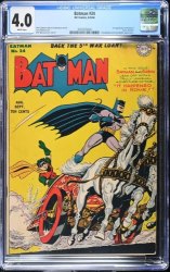 Cover Scan: Batman #24 CGC VG 4.0 White Pages - Item ID #592321