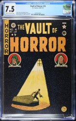 Cover Scan: Vault of Horror #16 CGC VF- 7.5 Cream To Off White EC Crypt Keeper! - Item ID #592322