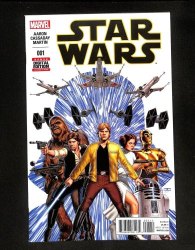 Cover Scan: Star Wars #1 Cover C Variant Luke, Leia, Han, Chewbacca, Darth Vader! - Item ID #594647