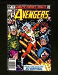Cover Scan: Avengers #232 1st Eros as Starfox! Iron Man and Wizard Cameo! - Item ID #595416