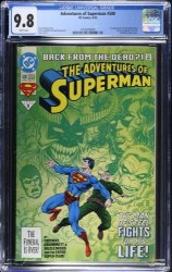 Cover Scan: Adventures of Superman #500 CGC NM/M 9.8 White Pages - Item ID #604802
