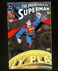 Cover Scan: Adventures of Superman #505 Enhanced Edition Variant - Item ID #608275