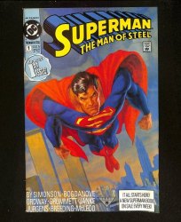 Cover Scan: Superman: The Man of Steel #1 - Item ID #613303