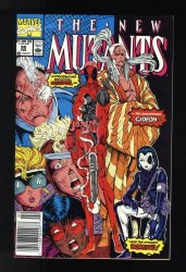 Cover Scan: New Mutants #98 VF 8.0 Newsstand Variant 1st Appearance Deadpool! - Item ID #613826