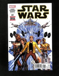 Cover Scan: Star Wars #1 Five Below Variant Luke, Leia, Han, Chewbacca, Darth Vader! - Item ID #614025
