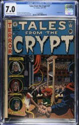 Cover Scan: Tales From The Crypt #27 CGC FN/VF 7.0 Off White to White Guillotine Cover! - Item ID #618421