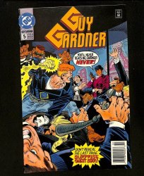Cover Scan: Guy Gardner #5 Newsstand Variant - Item ID #621728