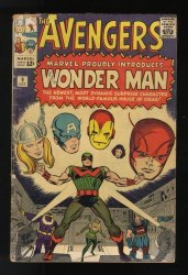 Cover Scan: Avengers #9 VG 4.0 1st Appearance of Silver Age Wonder Man! - Item ID #623687