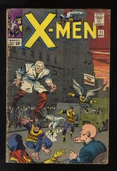Cover Scan: X-Men #11 GD/VG 3.0 Stan Lee! Jack Kirby! 1st  App Stranger!  - Item ID #623693