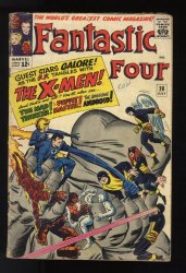 Cover Scan: Fantastic Four #28 VG- 3.5 X-Men Crossover! Mad Thinker! - Item ID #623704