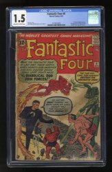 Cover Scan: Fantastic Four #6 CGC FA/GD 1.5 Off White to White - Item ID #624225