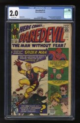 Cover Scan: Daredevil #1 CGC GD 2.0 Off White Origin and 1st Appearance! - Item ID #624229