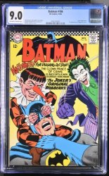 Cover Scan: Batman #186 CGC VF/NM 9.0 Off White to White Joker Cover! Murphy Anderson Art - Item ID #639435