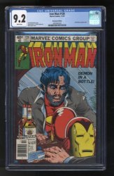 Cover Scan: Iron Man #128 CGC NM- 9.2 Newsstand Variant Tony Stark Demon in a Bottle! - Item ID #648201