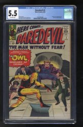 Cover Scan: Daredevil #3 CGC FN- 5.5 1st Appearance and Origin of the Owl! - Item ID #648202