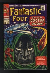 Cover Scan: Fantastic Four #57 VF- 7.5 Doctor Doom Silver Surfer Appearance - Item ID #658960