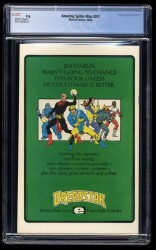 Back Cover Amazing Spider-Man 257
