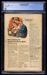 Back Cover Incredible Hulk 102