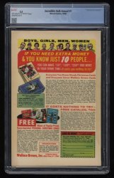 Back Cover Incredible Hulk Annual 1