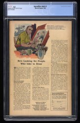 Back Cover Incredible Hulk 1