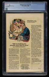 Back Cover Fantastic Four Annual 4