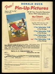 Back Cover Walt Disney's Comics And Stories 83