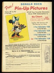 Back Cover Walt Disney's Comics And Stories 82