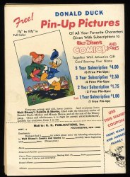 Back Cover Walt Disney's Comics And Stories 79