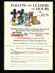 Back Cover Walt Disney's Comics And Stories 65