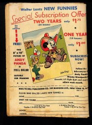 Back Cover New Funnies 126