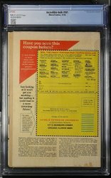 Back Cover Incredible Hulk 181
