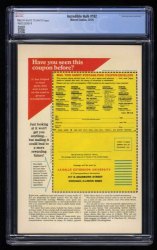 Back Cover Incredible Hulk 182