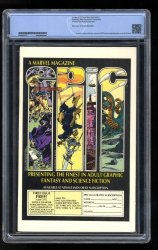 Back Cover Marvel Age 12