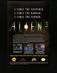Back Cover Alien 3 3