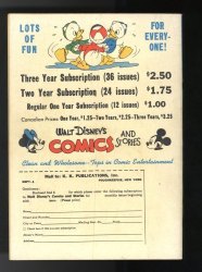 Back Cover Walt Disney's Comics And Stories 55